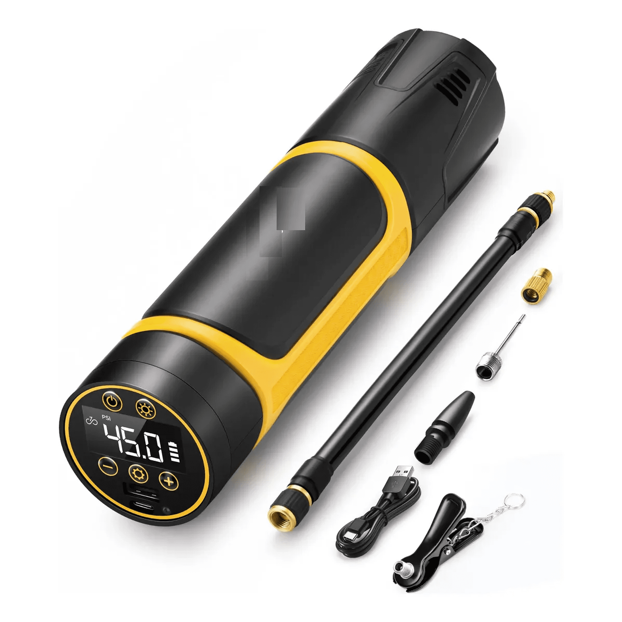 Astroai Bomba De Aire Belug Eléctrica Portátil 150psi 4500mah Negro Amarillo