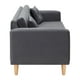 thumbnail image 5 of Sofa New Retro 3C + 2 Pouf Felpa 05 Gris, 5 of 6