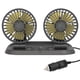 thumbnail image 2 of Ventilador de coche, doble cabeza, 360 rpm, ajustable, ventilador de refrigeración eléctrico de 2 velocidades, se la la adaptaciónción a Dashdoard, barco, S - Encendedor de cig 12V, 2 of 5