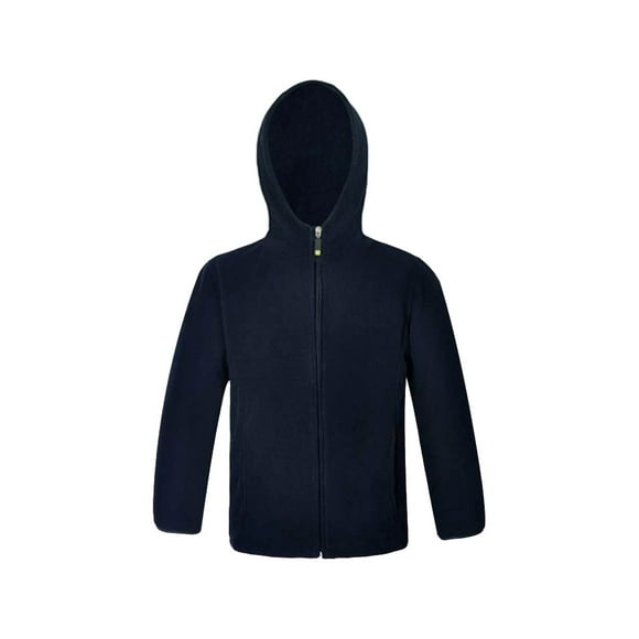 Poleron Micropolar Escolar Azul Marino Con Cierre Unisex Talla 8.0 Azul marino