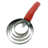 Ioensy - Peine De Curry De 4 Anillos, Práctico Cepillo Multifuncional Para Caballos, Para Perros, Cabras, Ovejas, Color Rojo