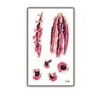 Nonstop - Tatuaje Temporal Halloween Cosplay Disfraz - Herida - 3C