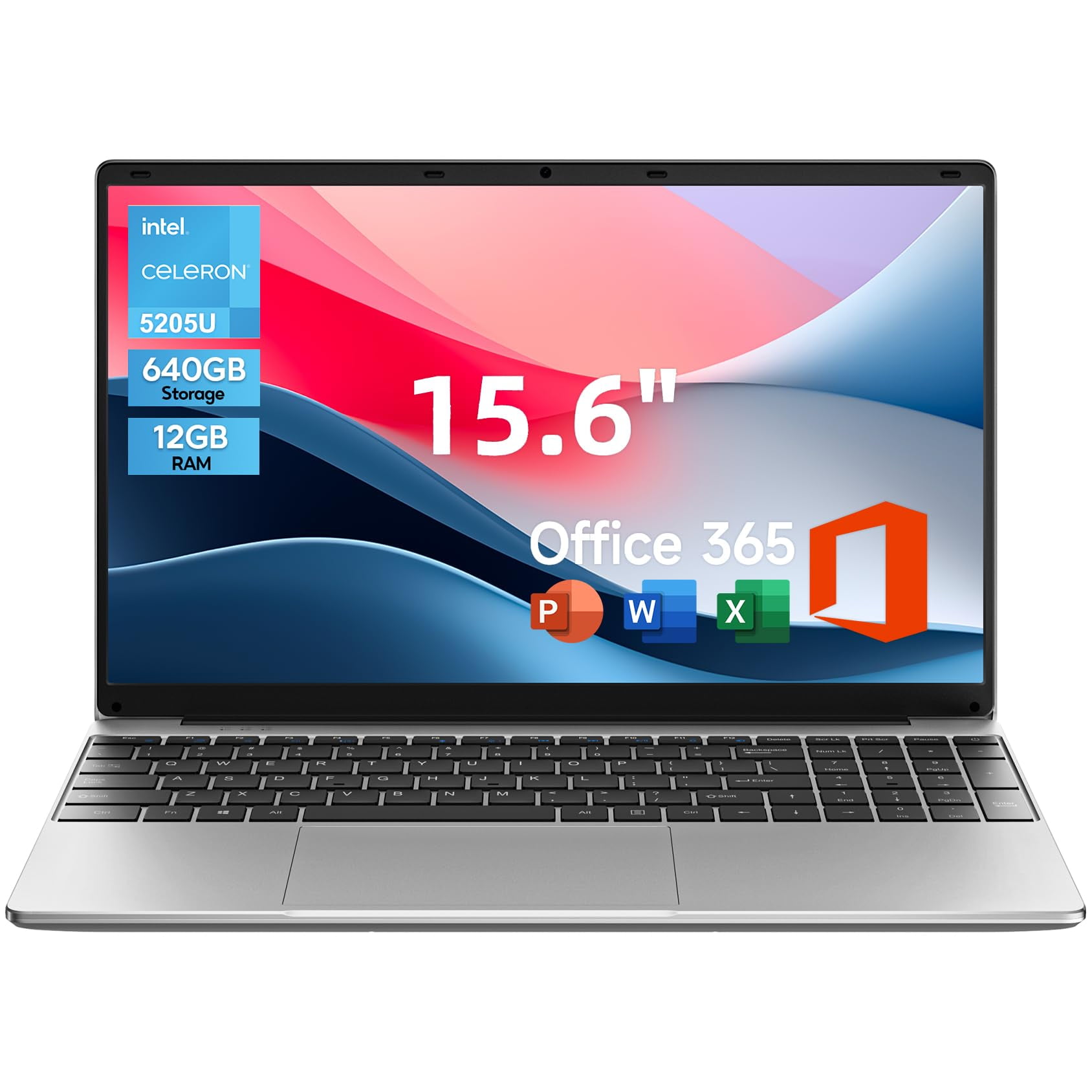 Jumper - Puente Portátil De 15,6 Pulgadas, Fhd Ips, 12 Gb De Ram, 640 Gb De Rom 5205u