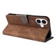 thumbnail image 3 of Funda Billetera para iPhone 16 Plus con Soporte - Cartera de Cuero con Ranuras Marrón, 3 of 5