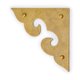 thumbnail image 3 of Placas de esquina de latón 45 mm – Pack de 2 – Hardware Philosophy, 3 of 5