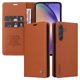 thumbnail image 3 of Funda Billetera de Cuero para Samsung Galaxy A55 5G con Tarjetero y Soporte - Tapa Magnética Marrón, 3 of 6