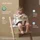 thumbnail image 2 of Cojín para Stokke Tripp Trapp Classic Nordic Grey, 2 of 6