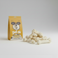 Pet Ok - Huesito Blanco Para Perro Pequeño Pack 60 Unidades