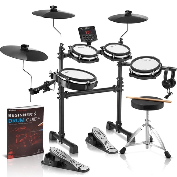 Batería eléctrica AKLOT B-CORE530 con 360 sonidos + Kit