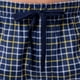 thumbnail image 2 of Pantalón para dormir IZOD de forro polar sedoso para hombre, azul marino y amarillo a cuadros, 2 of 5