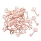 thumbnail image 5 of Dijes De Llave Pequeños Para Hallazgos De Joyería, Accesorios Para Hacer Manualidades, Suministros De Oro Rosa, 100 Uds., 5 of 5