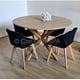 thumbnail image 1 of Juego de Comedor Warwick Melamina Wood 100cm + 4 Sillas Mariposa Velvet Negro, 1 of 3