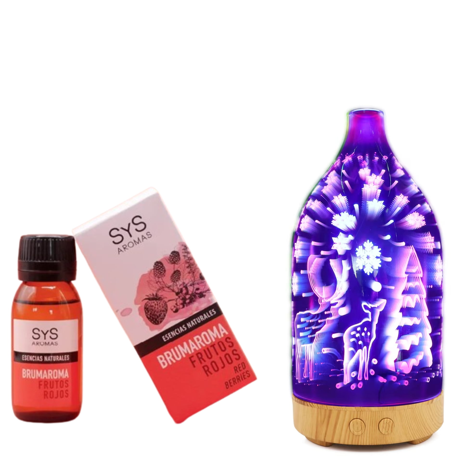 Brumaromas Ambientador Sys 50 Ml Frutos Rojo + Humidificador 100 Ml
