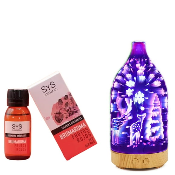 Brumaromas Ambientador Sys 50 Ml Frutos Rojo + humidificador 100 Ml