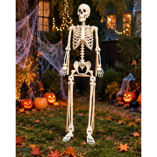 Choicexpress - Esqueleto Realista Decorativo Para Halloween De 165cm