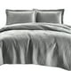 thumbnail image 1 of Quilt Liso Velvet Paris Gris Perla Superking, 1 of 5