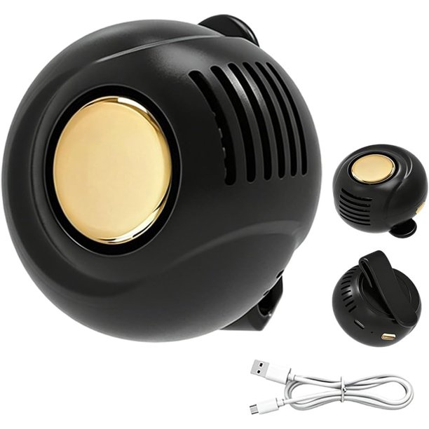 Miniventilador portátil silencioso sin aspas 2 pack clip camisa cintura 3 velocidades exterior