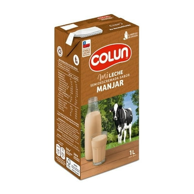 Leche Semidescremada Manjar 1 L Colun