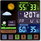 thumbnail image 3 of Reloj despertador con estación meteorológica para dormitorios, termómetro inalámbrico para interiores y exteriores, monitor de temperatura y humedad., 3 of 5
