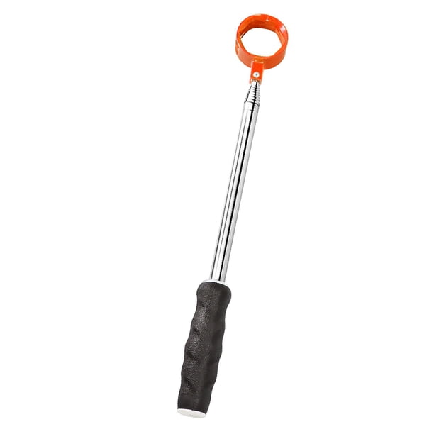 Recuperador de pelotas de golf, herramienta de garra de agarre, golfistas extensibles de acero inoxidable telescópico portátil, regalos, accesorios de 9 pies naranja