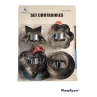 Genérico - Set 4 Cortadores De Galletas Molde De Galletas Formas