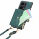thumbnail image 3 of Funda Tipo Cartera con Correa Cruzada para Xiaomi Redmi Note 13 Pro 4G Protección Contra Golpes Verde, 3 of 6