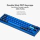 thumbnail image 5 of Teclado mecánico Keychron Q9 de 52 teclas, cableado, RGB y aluminio azul, 5 of 7