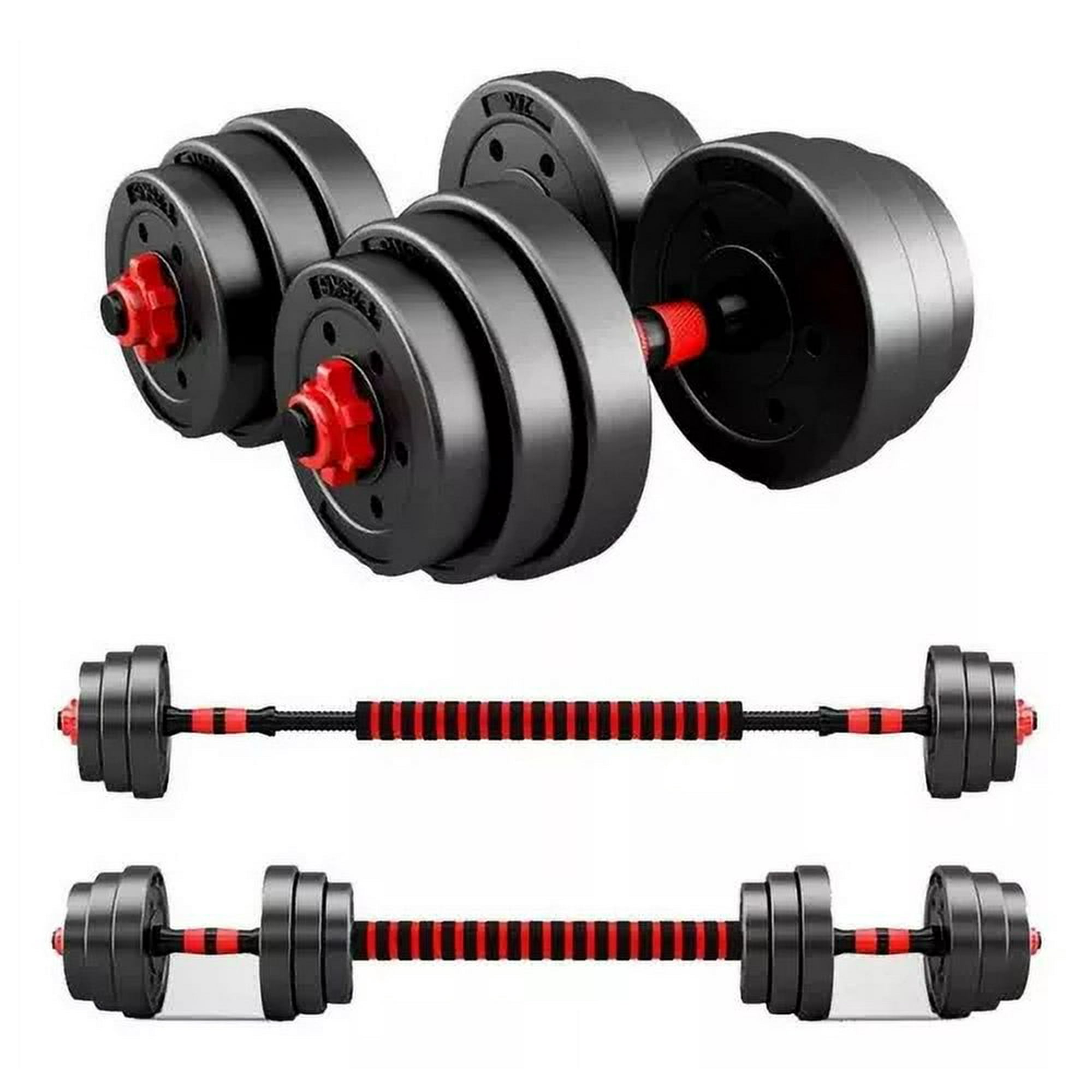 Linea Sport - Set De Mancuernas Ajustable De 10kg Con Extensor De Pvc