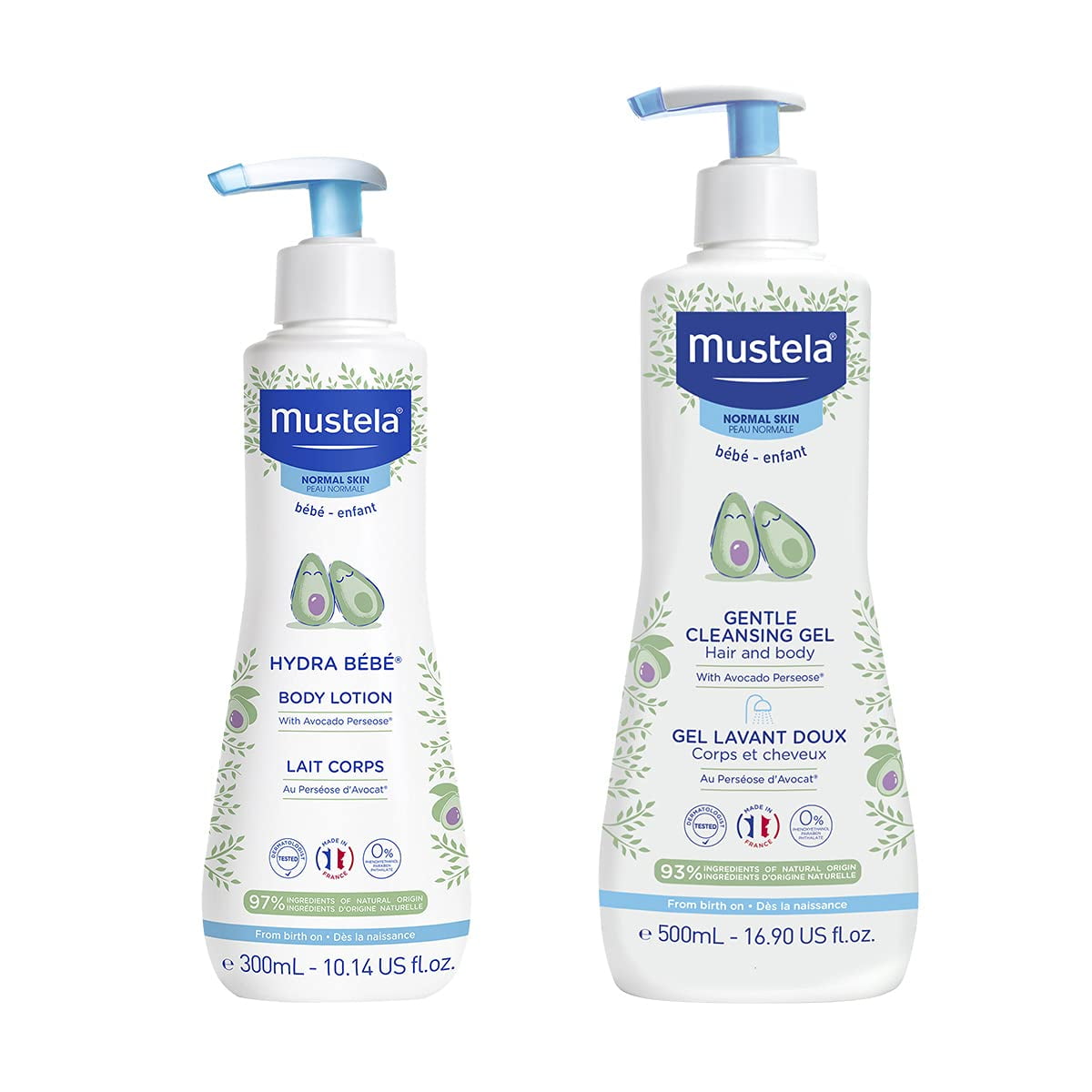 Set De Regalo Baby Bath Time Mustela Con Loción Hydra Bebe De 300 Ml