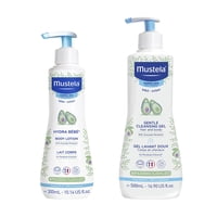 Set De Regalo Baby Bath Time Mustela Con Loción Hydra Bebe De 300 Ml
