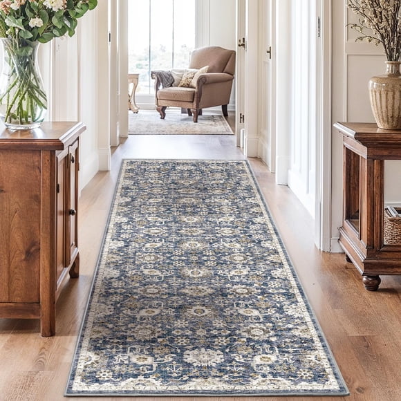 ALFOMBRA AMADA HOMEFURNISHING 76 cm × 305 cm Azul/Marrón