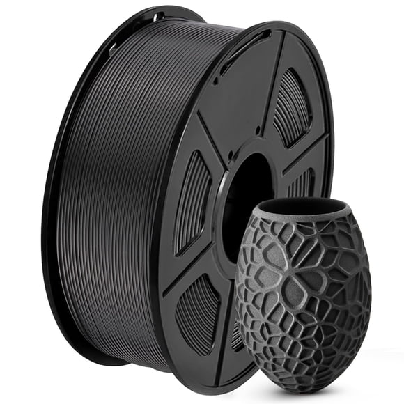 Filamento para impresora 3D SUNLU PLA de 1,75 mm, bobina de 1 kg, negro