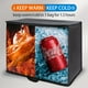 thumbnail image 3 of 1pc, Zylog Large Insulated Grocery Shopping Bag, Black, Reusable Bag, Thermal Zipper, Foldable, Tote, Cooler, Food Transport Hot & Cold, Camping, Recycled Material Delivery Groceries, 3 of 4