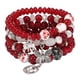 thumbnail image 1 of Unique Bohemian Layered Beaded Bracelet - Elephant, Anchor & Butterfly Shaped Pendant - Stretchable & Stackable - Perfect for Summer Beach & Unisex Accessories, 1 of 5