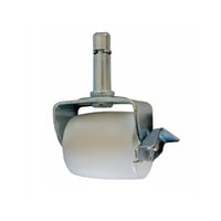 Rueda Tipo Barril Para Camas Rosen - Cic, Vástago 1.2 Cm Color Blanco