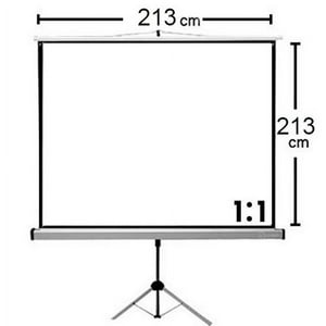 Evotech - Telon Tripode 213X213Cm, Mecanismo Retractil