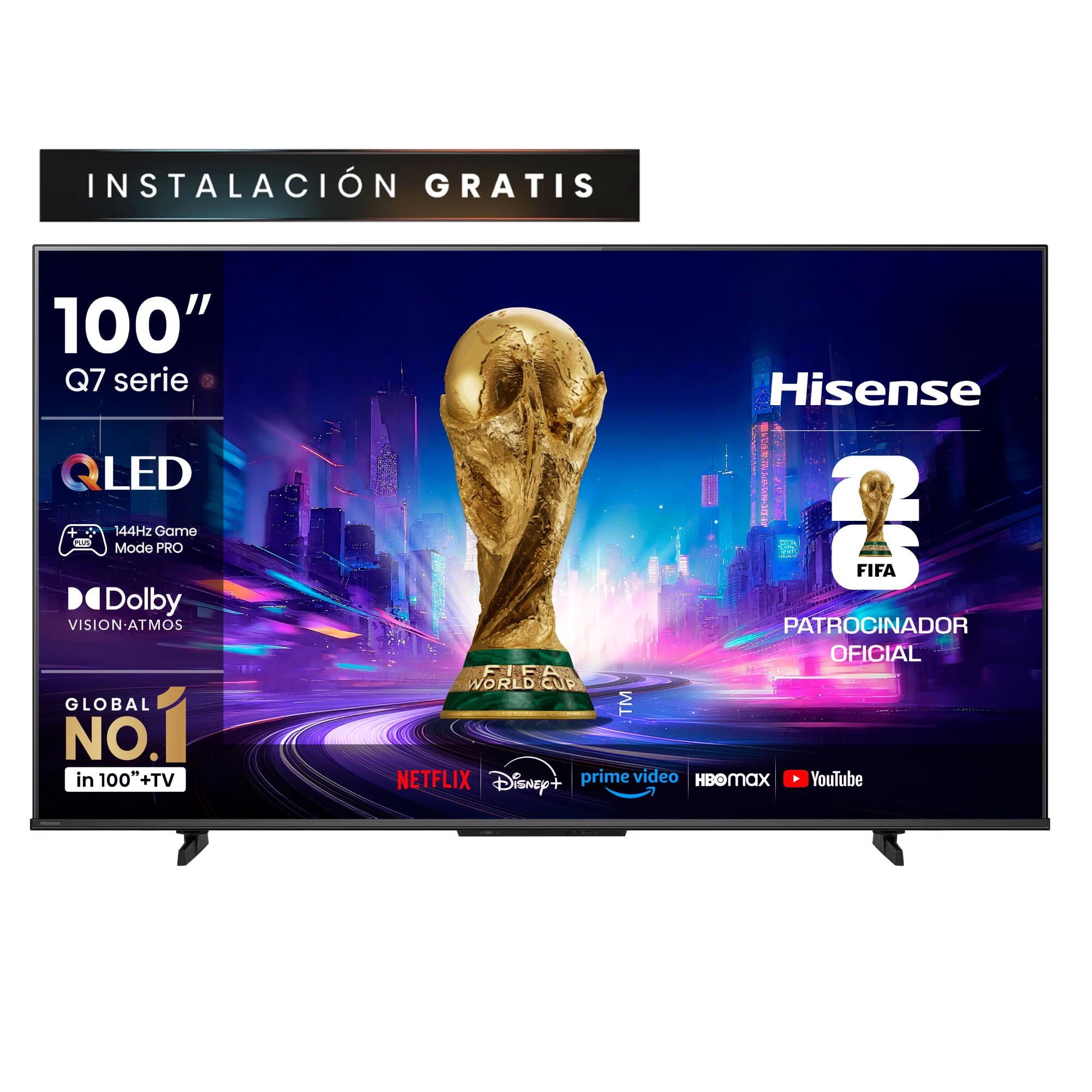 Televisor 100"" Qled 4K Uhd 100Q7Qg Smart Tv Hisense