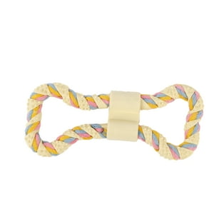 Homewell - Cuerda Beige Para Morder Diseño Hueso