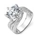 thumbnail image 1 of Anillos de Boda de Moissanita de 5 Quilates Color D VVS1 para Mujer, Anillos de Moissanita de Corte Redondo de Plata Esterlina S925 para Compromiso Promesa Aniversario con Certificado, 1 of 8