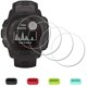 thumbnail image 1 of Paquete de 4 protectores de pantalla con tapones de silicona para Garmin Instinct, 1 of 5