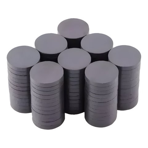 Genérico - Pack 50 Imanes 10Mm Manualidades Artesanias Magneticos Gris