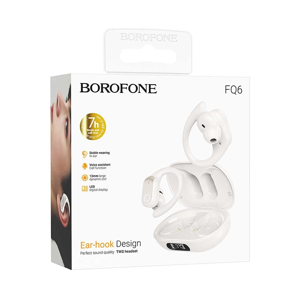 Audífonos Inalámbricos Borofone Fq6 Color Blanco