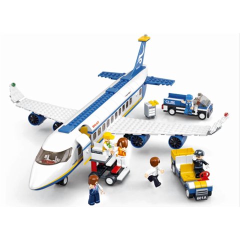 Sluban - Avión De Pasajeros Skybus, Compatible Lego