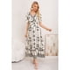thumbnail image 3 of Maxi Vestido Largo Mujer Cruzado Diseño Casual Eventos 3363, 3 of 3