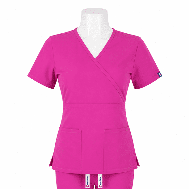 Delantal Mujer tela Anti fluidos. Fucsia - Art. 2325