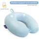 thumbnail image 4 of Almohada cervical de viaje Gosider de espuma viscoelástica en forma de U, color azul claro, 4 of 7