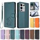 thumbnail image 3 of Funda de Gato tipo Libro para Infinix Note 50S, Verde Oscuro, 3 of 6