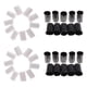 thumbnail image 2 of Kits De Gancho De Lengüeta - 40 Piezas De Hilo De Alfombra De Ganchillo Para Manualidades Con Agujas Negro + Blanco, 2 of 5