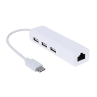Clickdescuento - Adaptador Tipo C Multipuerto Usb 4 En 1 Blanco