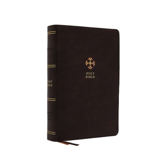 Biblia católica Catholic Bible Press en cuero suave color marrón